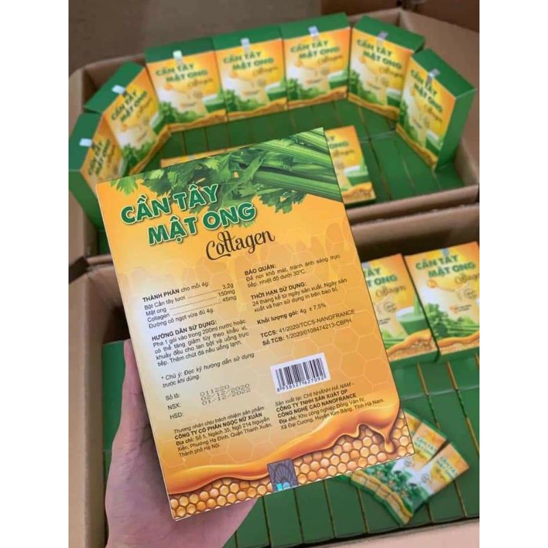 [CHÍNH HÃNG 100%] Cần tây mật ong giảm cân, mẫu mới thêm collagen trẻ hoá da | BigBuy360 - bigbuy360.vn