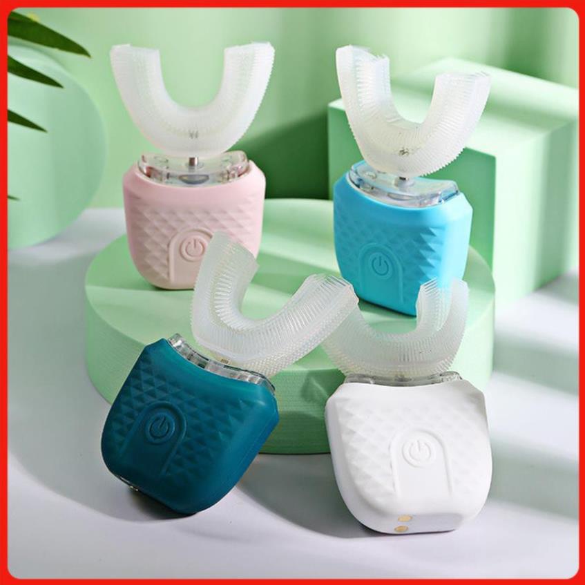 Bàn chải điện chữ U người lớn, đánh răng sạch 360 độ, sạc không dây | SuperMall Trading