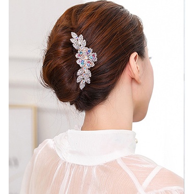 GETNOIVAS Lược Cài Tóc Chống Trượt Đính Hoa Phong Cách Hàn Quốc Thời Trang