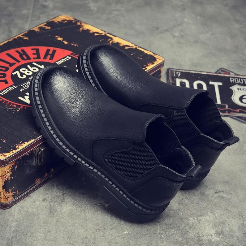 [Da Xịn Không Nhăn] Chelsea Boot Nam Collection 2019 (đế cao 5cm.) -ah22