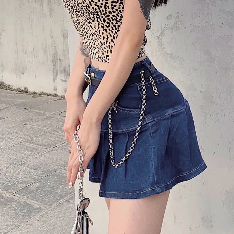 Váy Jeans Dáng Xoè Phong Cách | BigBuy360 - bigbuy360.vn