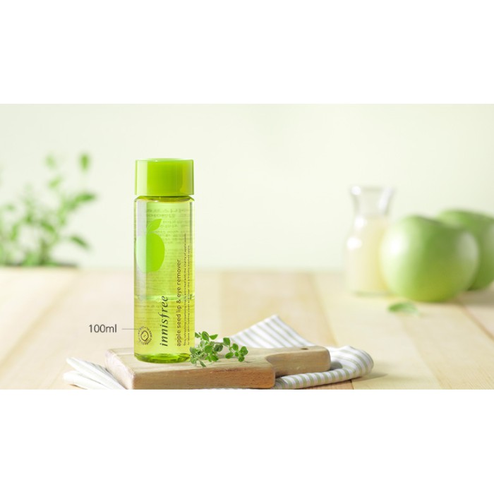 Tẩy Trang Mắt Môi Táo Xanh Innisfree APPLE SEED LIP & EYE REMOVER 100ml