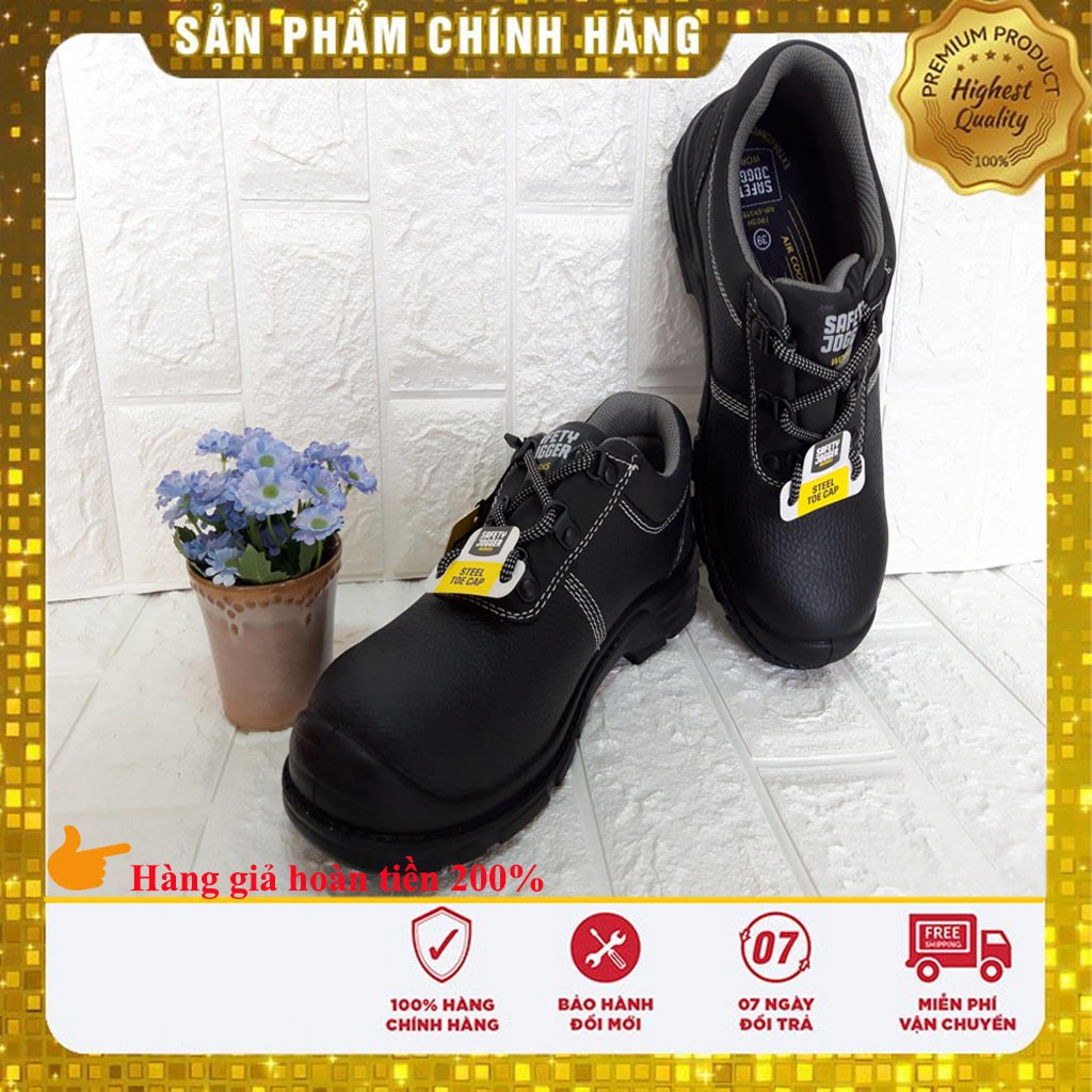 Giày bảo hộ Jogger bestrun 2 S3 da bò, mũi thép, chống đinh, dầu trơn trượt, dập, tĩnh điện cao cấp nhẹ êm