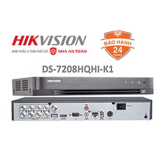 Đầu ghi camera 8 kênh HDTVI  up to  4MP chuẩn nén H.265 Hikvision DS-7208HQHI-K1 - chính hãng Nhà An Toàn