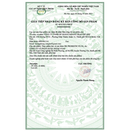 HK PROBIOTIC PLUS Hết tiêu chảy, hết đau bụng