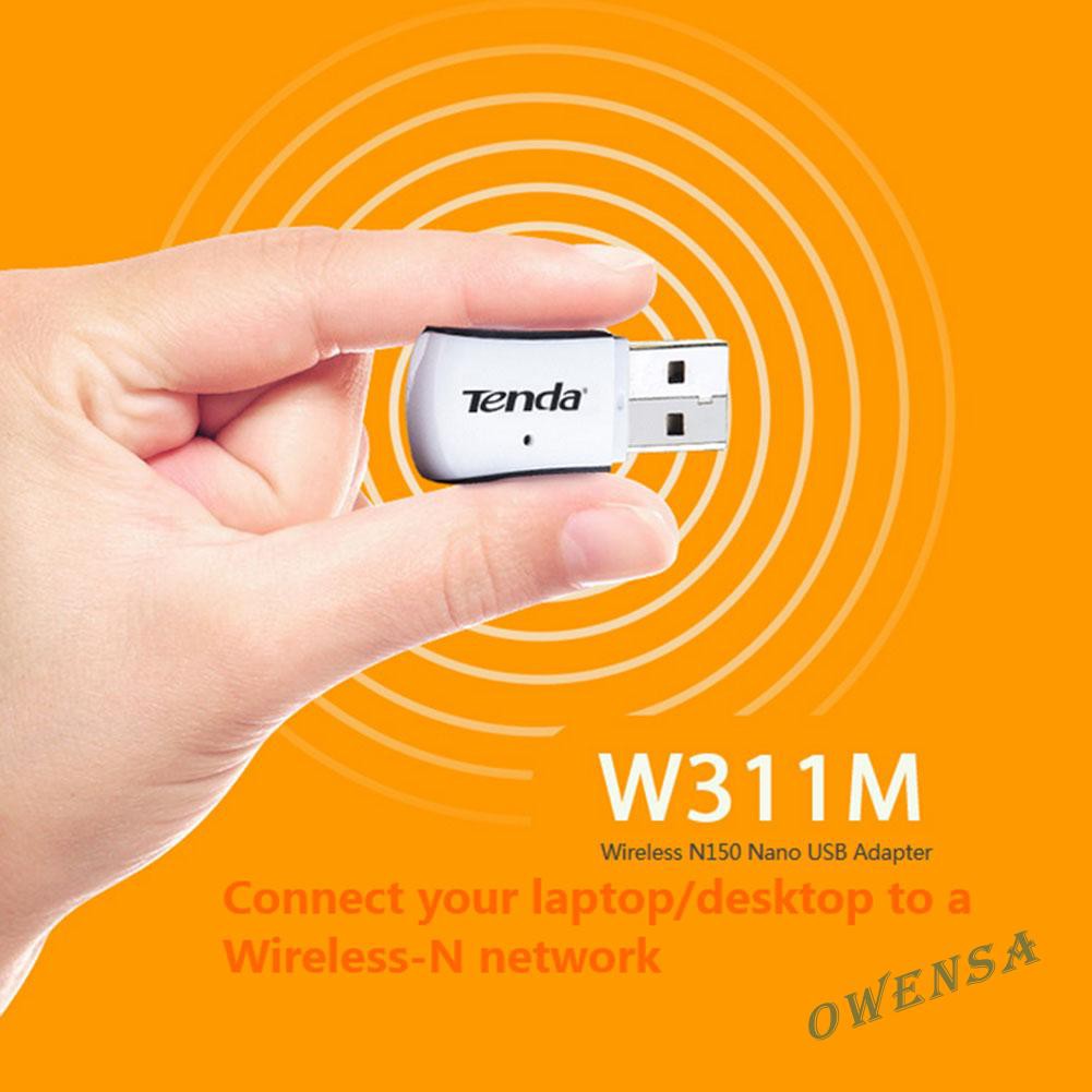 Ow  Tenda W311M 150Mbps Mini Wireless USB WiFi Network Card Adapter Receiver♥