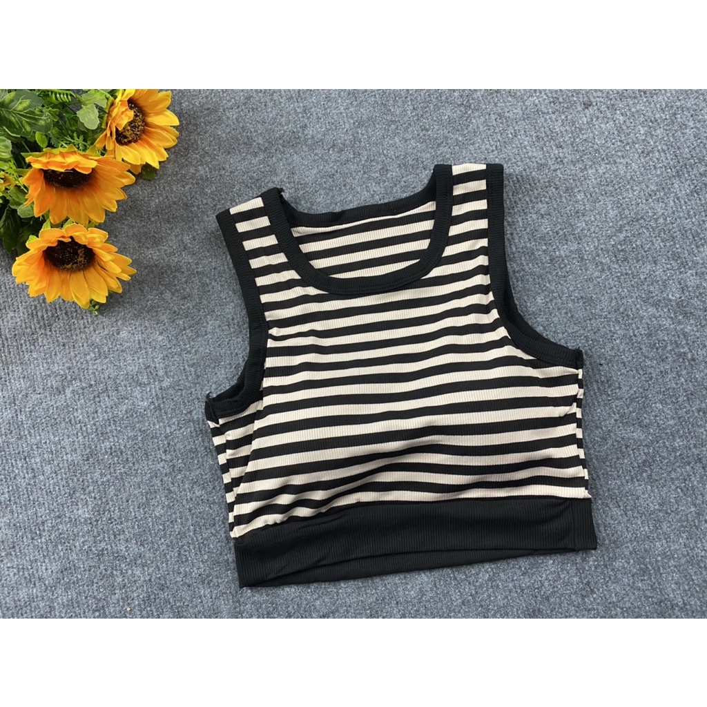 ÁO CROP TOP NỮ LÓT MÚT SẴN ,CHẤT LIỆU DỆT KIM MỀM MỊN CO GIÃN