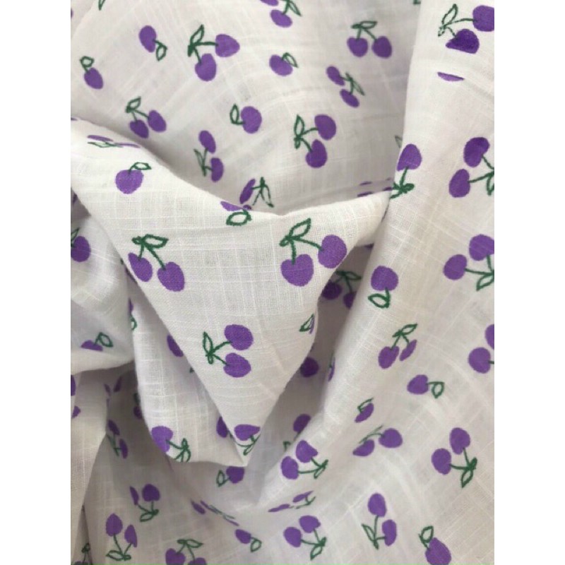 Vải thô boi quả cherry mềm mát