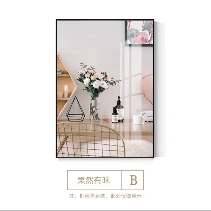 Tranh TReo Phòng Ăn/ Ngủ/ Bàn Trang Điểm tráng gương decor Nhà hàng /Quán bánh ngọt/ Phòng trà hoạ tiết bánh ngọt