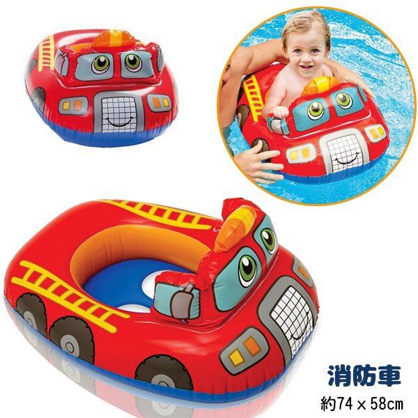 Phao bơi xỏ chân hình ô tô cảnh sát cho bé