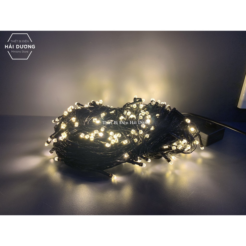 Bộ Dây đèn Led trang trí Bóng Kim Cương dài 50 mét 200 bóng - 20 mét 100 bóng - 8 chế độ nháy - bảo hành 1 năm