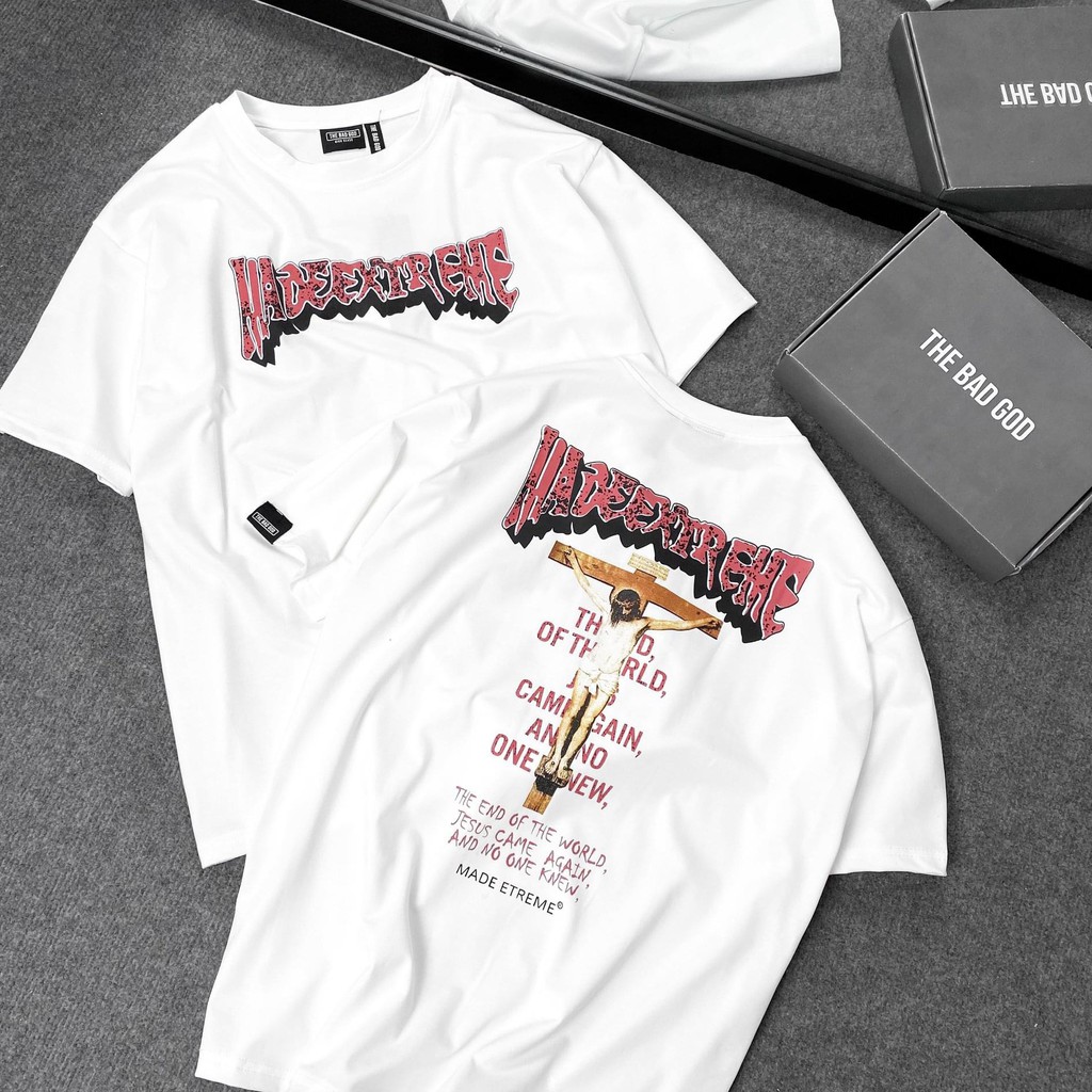 Áo thun tay lỡ TBG Made Extreme trắng MSW Town ,áo phông T shirt nam nữ unisex Fullbox