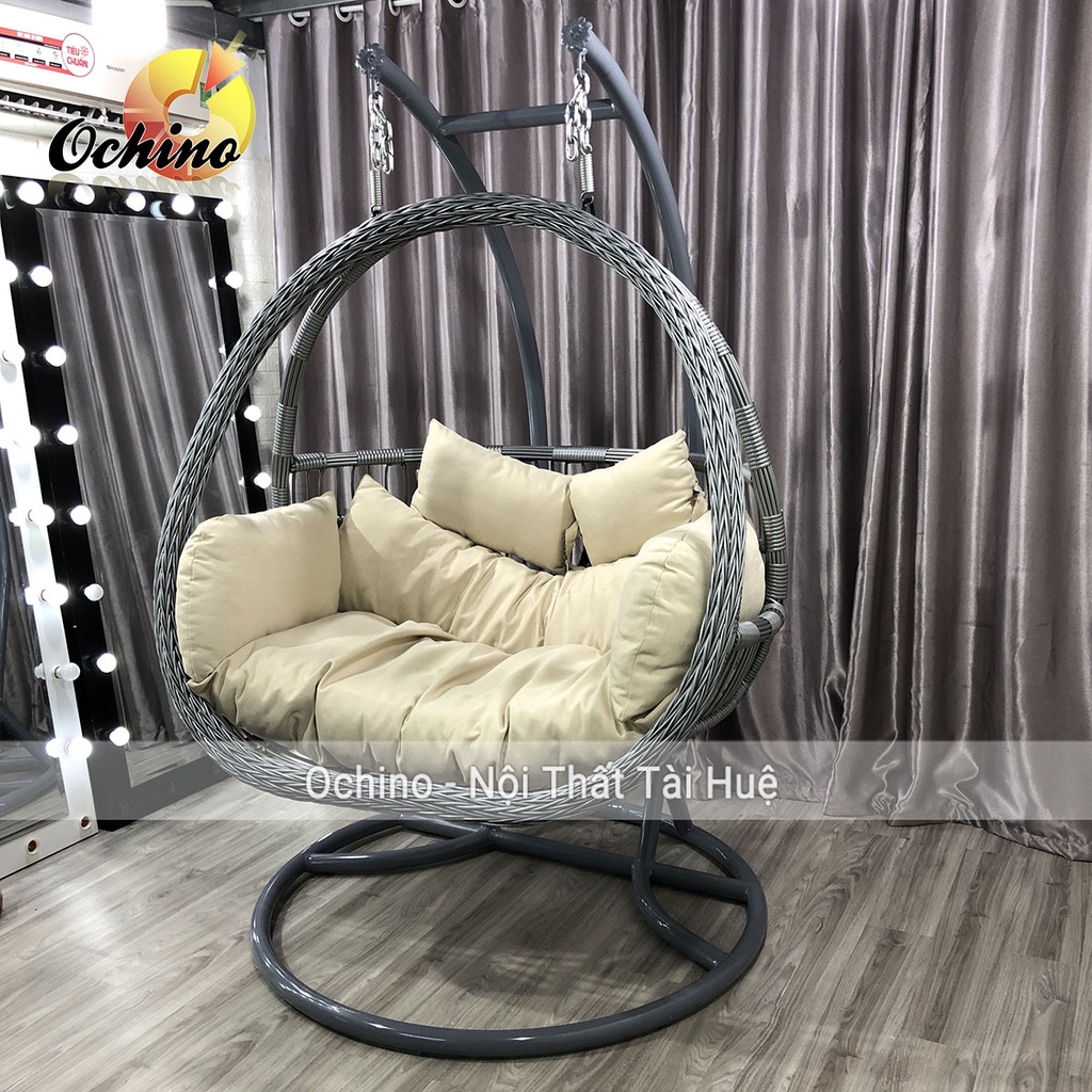 Xích Đu Đôi Sân Vườn Cao Cấp Mẫu Phượng Hoàng Tết Phong Cách Hiện Đại Dành Cho 2 Người (Có Sẵn)