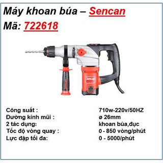 Máy Khoan Đục Bê Tông Sencan 722618