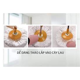 Cây lau nhà thông minh xoay 360 độ KS-CL350PO KS-MO350L SUNHOUSE tự vắt lồng vắt chuyển động nhẹ nhàng dễ sử dụng