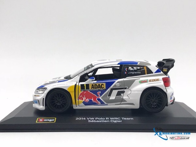 Xe Mô Hình Volkswagen 2014 VW POLO R WRC TEAM #1 Bburago 1:32 (Đỏ)