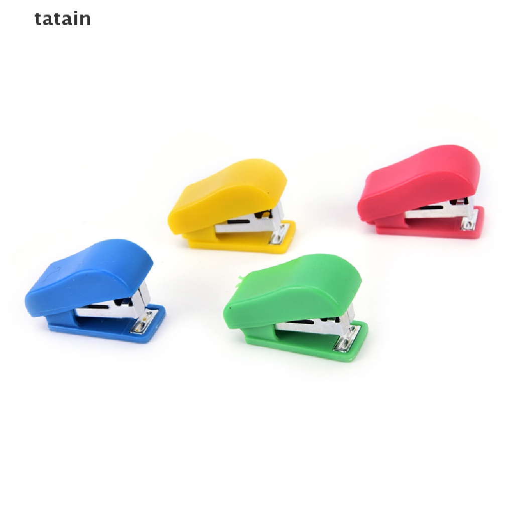 [TAT] Office Student School Home Mini Cartoon Paper Document Stapler With Staples Set CVX