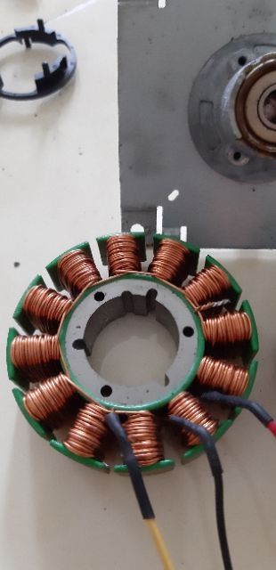 Motor bldc trục 8 chạy mạch ngoài 12-24v