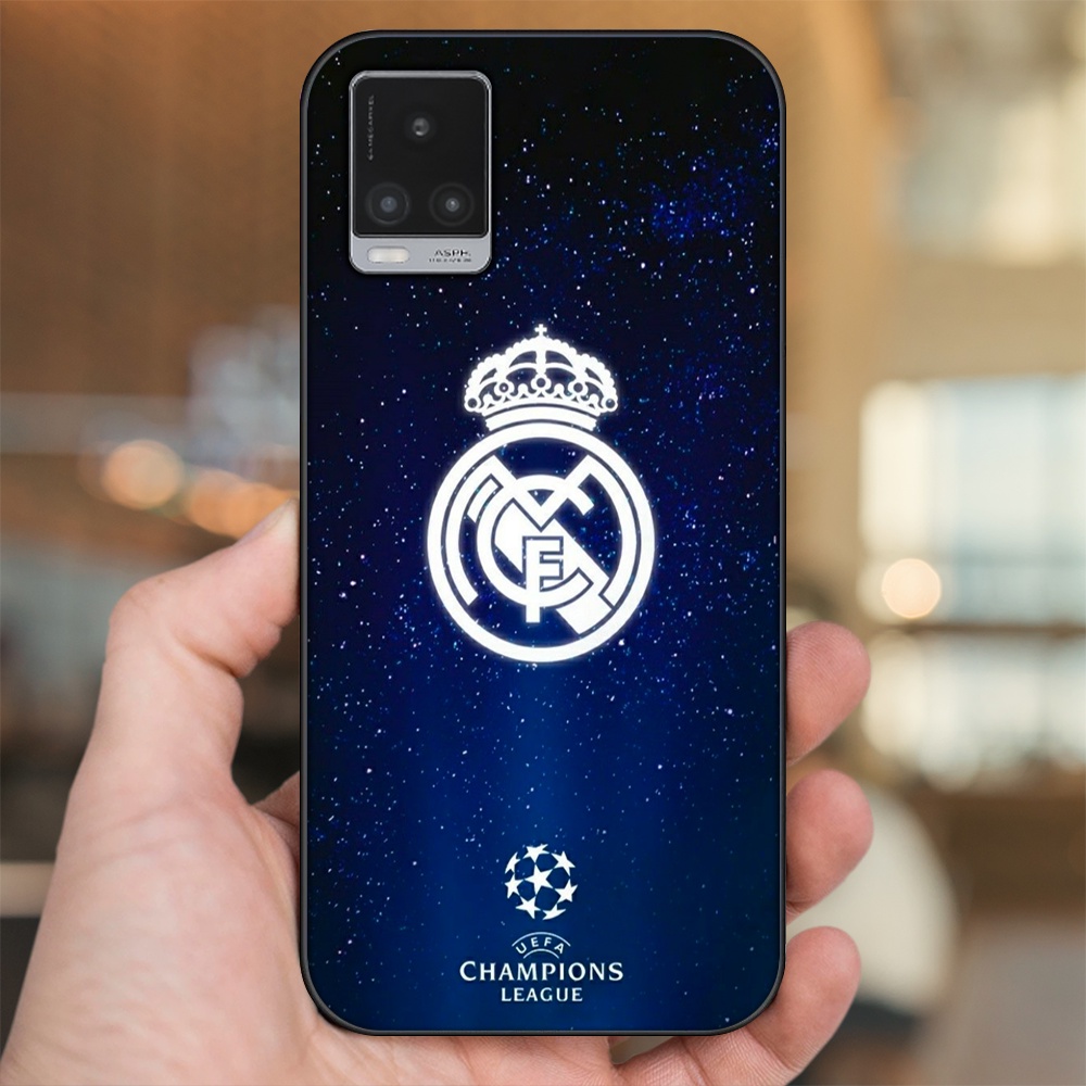 Ốp lưng Vivo V20 viền đen in hình Real Madrid