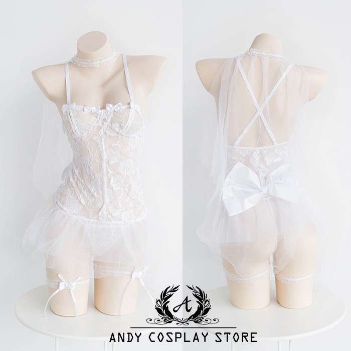 [CÓ SẴN] Set bra underwear white bride - sexy cute 40 | BigBuy360 - bigbuy360.vn