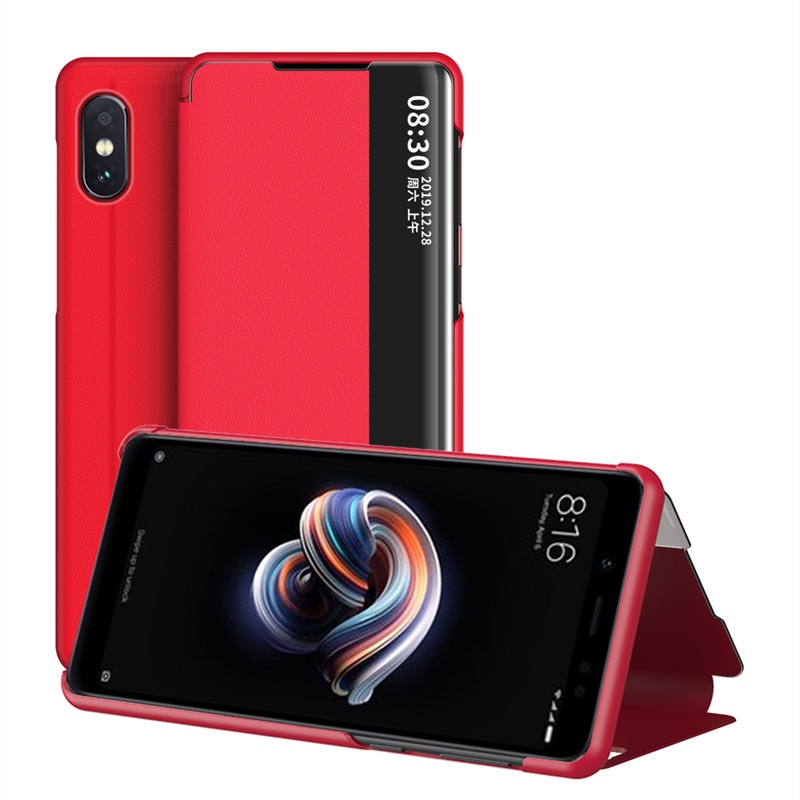 Bao Da Điện Thoại Nắp Lật Thông Minh Cho Xiaomi Redmi Note 5 6 7 8 9 S Pro 8t Ốp