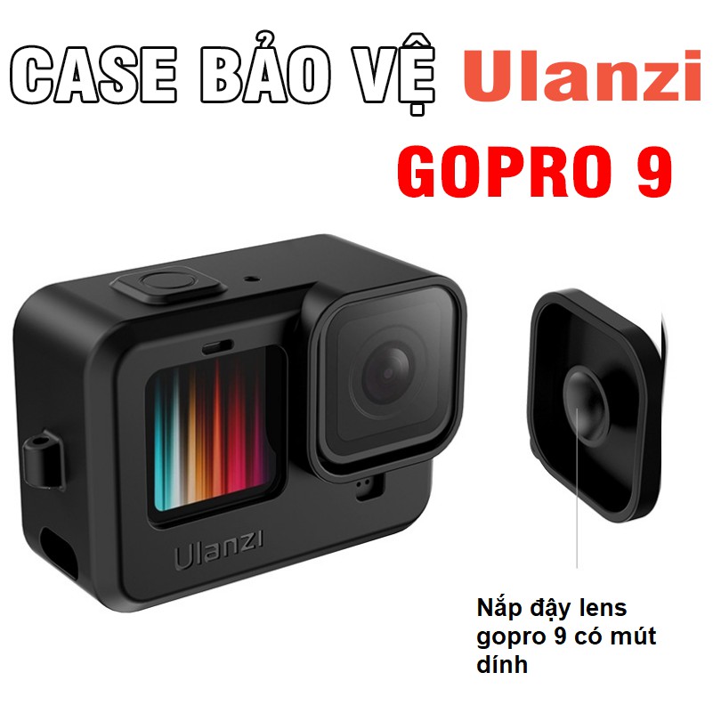 Gopro 9 vỏ silicon bảo vệ cho gopro hero 9 Black hãng Ulanzi tặng kèm dây đeo