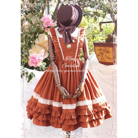 YAS0357-Váy Lolita retro JSK Tiny Garden