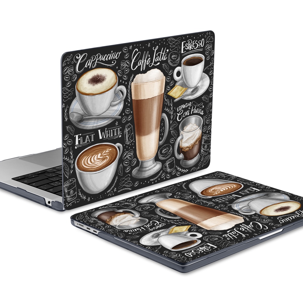 Ốp Bảo Vệ Laptop In Hình Cà Phê Cho Macbook Air Pro M2 A2681 A2338 14 M1 Pro Max A2442 Smooth 2020 M1 A2337 2020