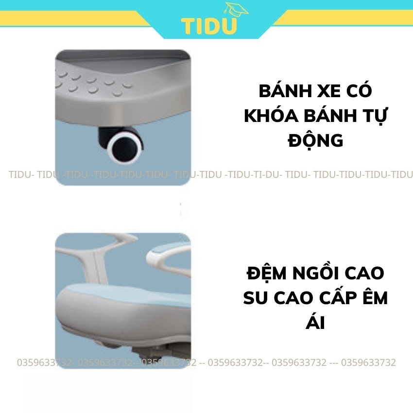 [Tặng bộ đệm ghế] Ghế chống gù chống cận Babubuo FQ1 ghế ngồi học sinh cao cấp