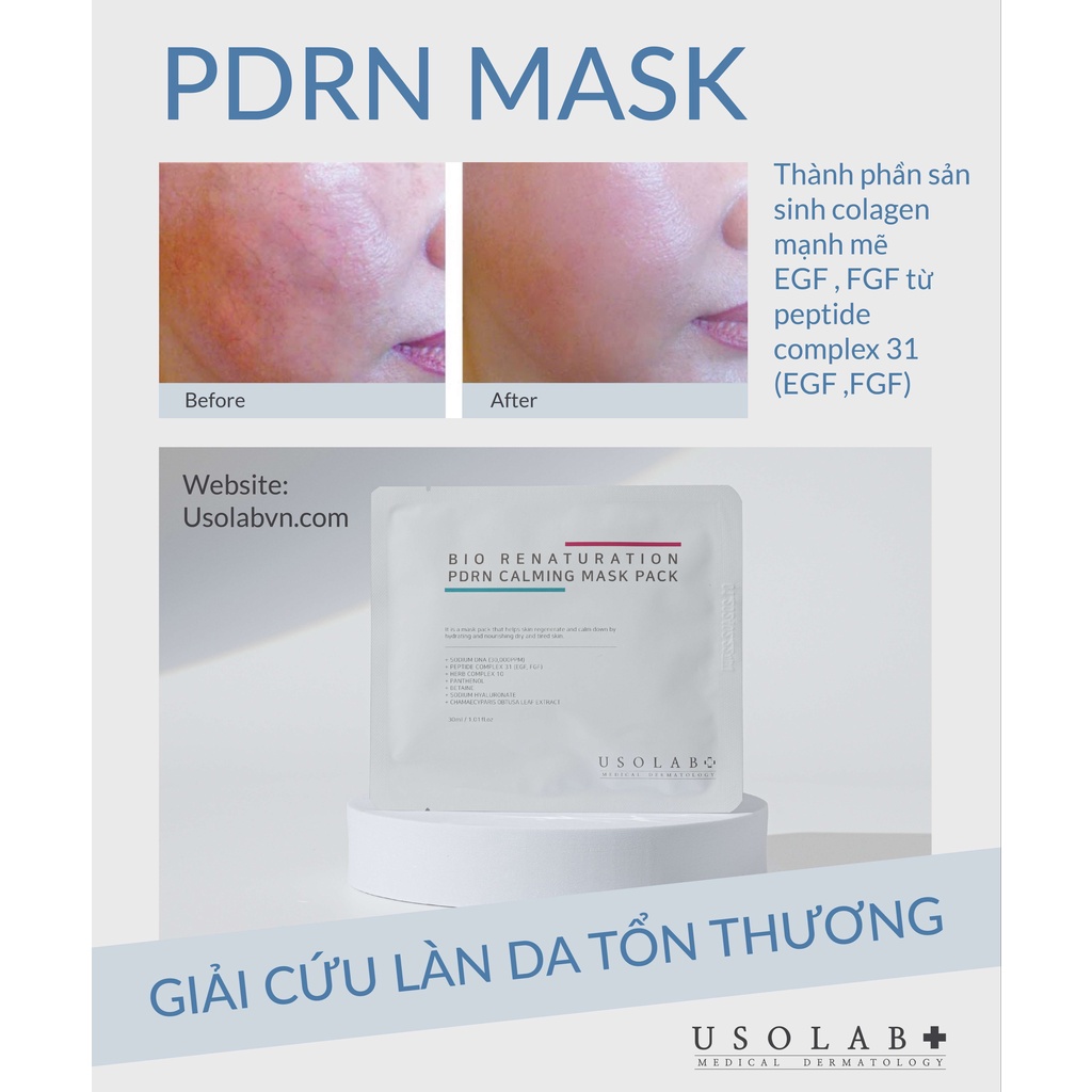 1 Miếng Mặt nạ tế bào gốc Usolab PDRN Mask 30ml