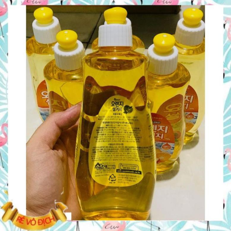 Nước Rửa Chén Sanddokkiabi ⚡FREESHIP⚡ Hàn Quốc 500ml - 3 mùi cam , lựu , lô hội