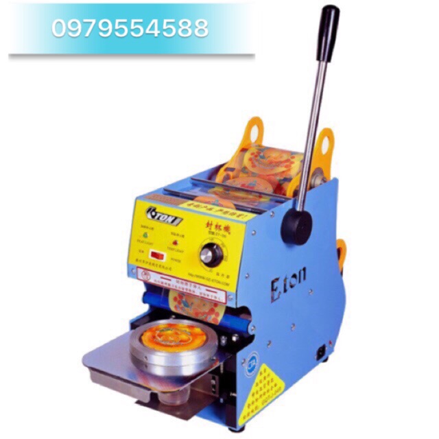 Máy dập nắp cốc, máy dán miệng ly ETON ET-D7 (700ml)