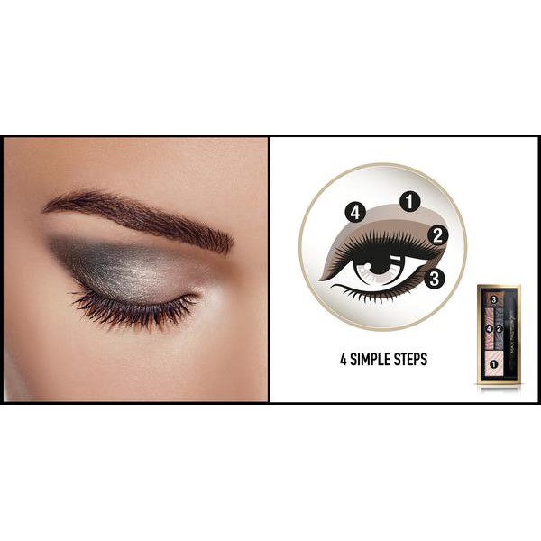 [Mã FMCGM50 - 8% đơn 250K] Paris France Beauty - Bảng Phấn Mắt Max Factor X Smokey Eye Drama Kit 1.8g