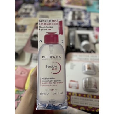 [CHÍNH HÃNG GIÁ TỐT] NƯỚC TẨY TRANG BIODERMA 850ml - NẮP NHÚN - CHO MỌI LOẠI DA KỂ CẢ DA NHẠY CẢM | BigBuy360 - bigbuy360.vn