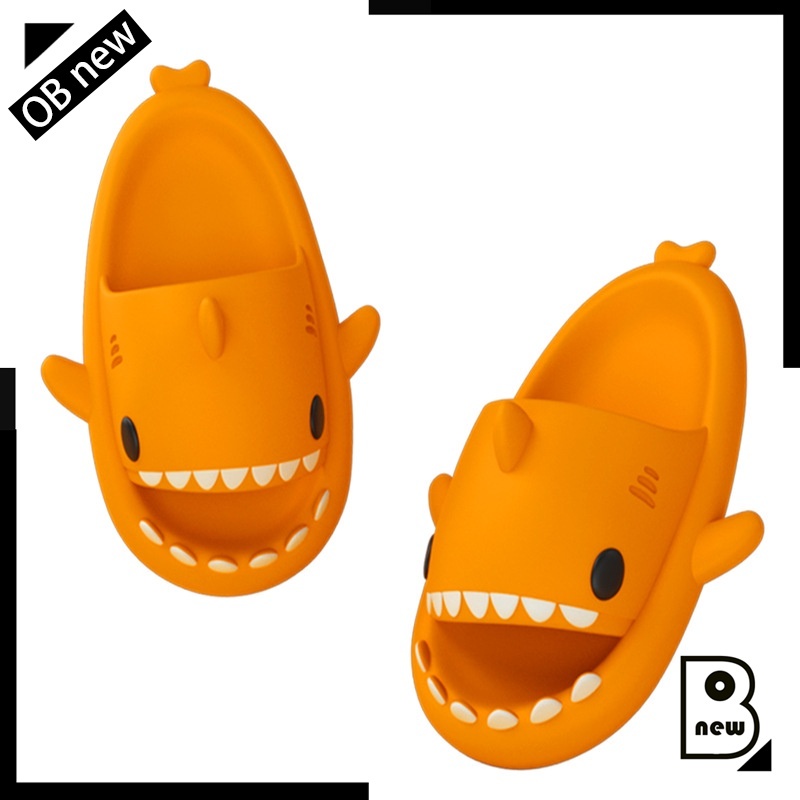 Dép Đi Trong Nhà Và Ngoài Trời Chống Trượt Hình Cá Mập Dễ Thương Màu Mới Dành Cho Trẻ Em Người Lớn