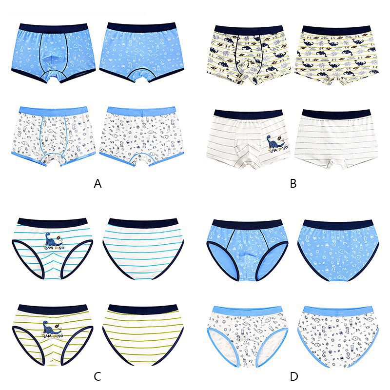 Bộ 2 Quần Lót Boxer In Hình Cho Bé Trai