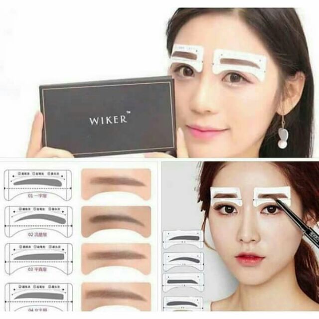 MIẾNG 2 CẶP KHUÔN KẺ MÀY WIKER