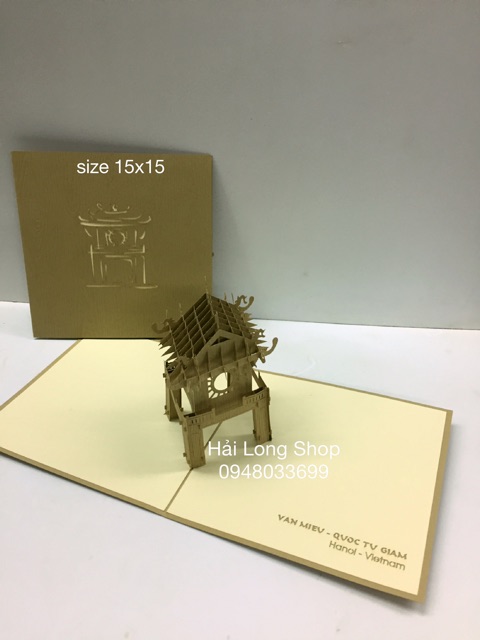 Văn Miếu Quốc Tử Giám - Khuê Văn Các  - Hà Nội - Thiệp 3D ( VN ) | BigBuy360 - bigbuy360.vn