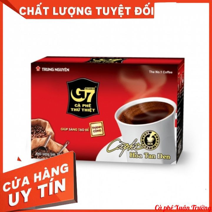 Cà phê G7 hòa tan đen Trung Nguyên - Hộp 15 gói x 2g | BigBuy360 - bigbuy360.vn