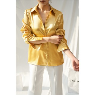 Áo sơmi lụa satin 2ND DATE TOP031B