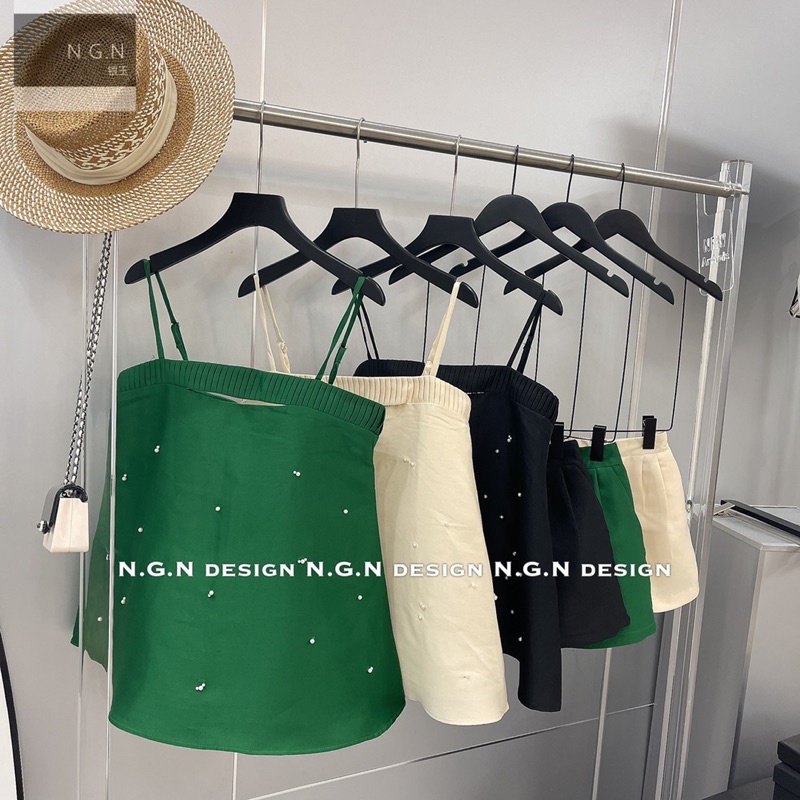 Sét tácta hai dây đính ngọc