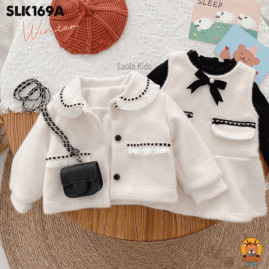 Váy + Áo khoác dạ cho bé gái nhà Saola Kids - SLK169