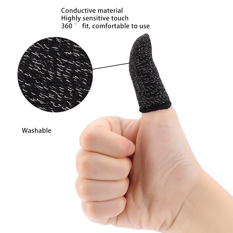 Bộ 2 bao đeo ngón tay chống ra mồ hôi chuyên dụng dùng để chơi game điện thoại di động