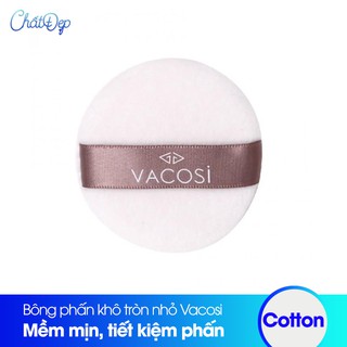 Bông phấn khô tròn nhỏ Vacosi BP19