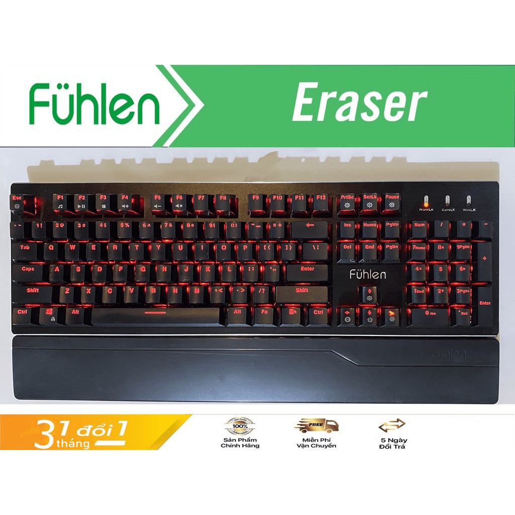 Bàn phím cơ Gaming Fuhlen Eraser Like New ( Switch Quang Học )