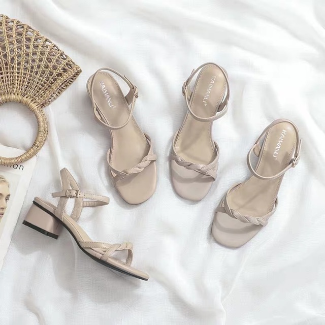 Sandal quai đan 3 phân dây mảnh thời trang công sở Dorae