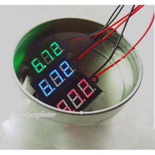 Đồng hồ đo Volt DC chống nước - Blue