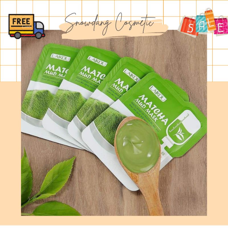 MẶT NẠ BÙN ĐẤT SÉT MATCHA MUD MASK LAIKOU NỘI ĐỊA TRUNG ✅