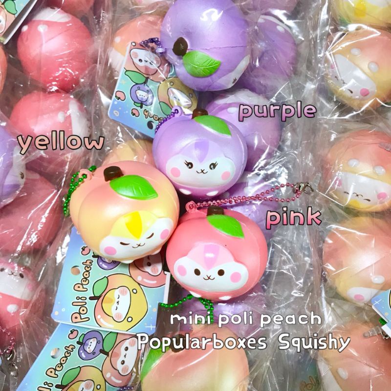 (23/9 CẬP NHẬT HÀNG VỀ) Đồ chơi bóp mềm Squishy chính hãng Popular Poli Đào mini