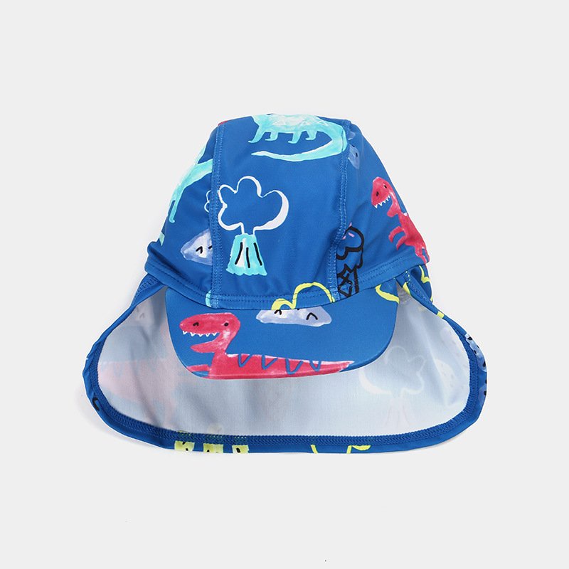 Bộ Đồ bơi trẻ em Kèm mũ che gáy hình Khủng long, Áo bơi cho bé - SPORTKIDS